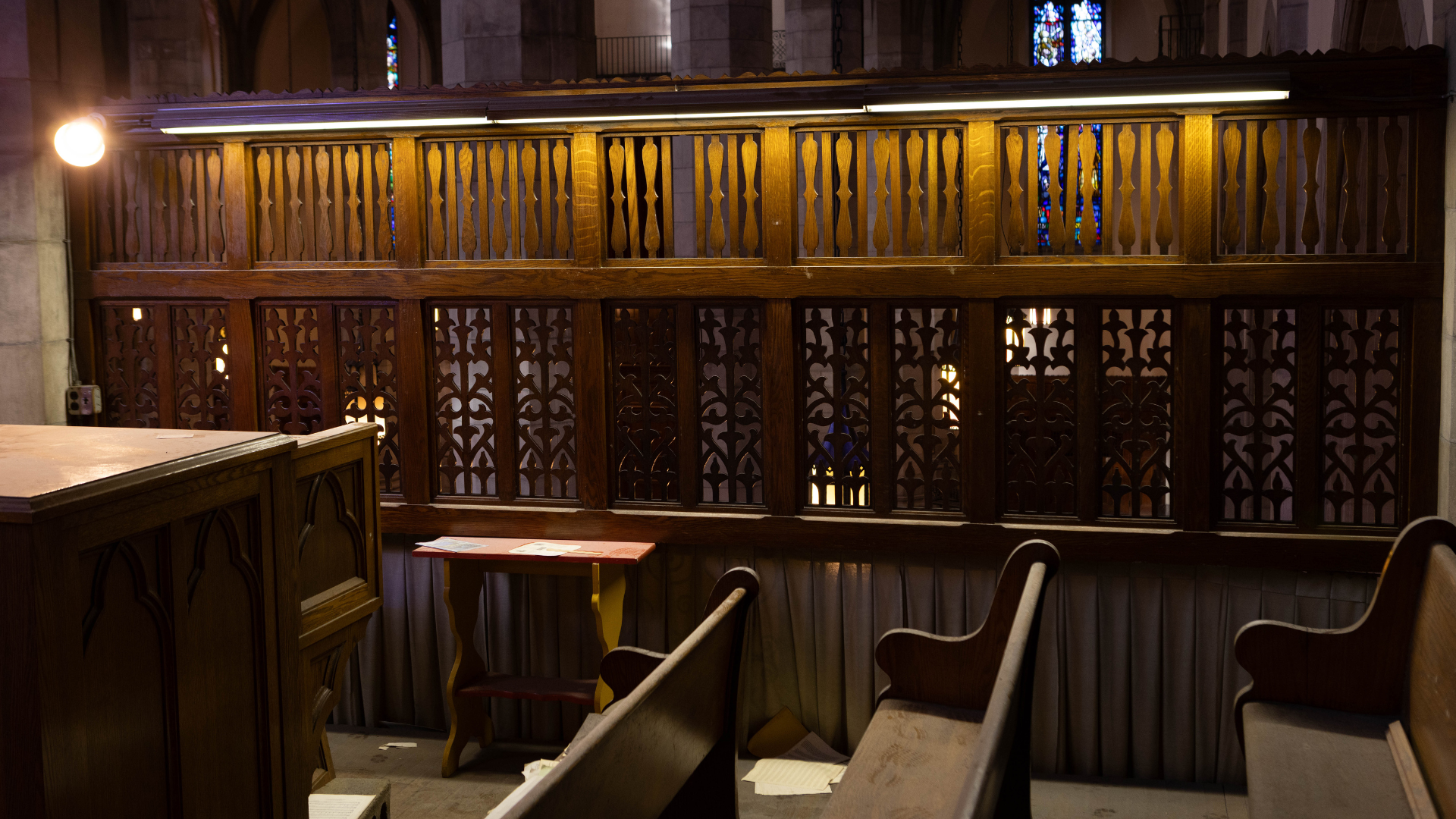 Choir loft at Holy Rosary Church